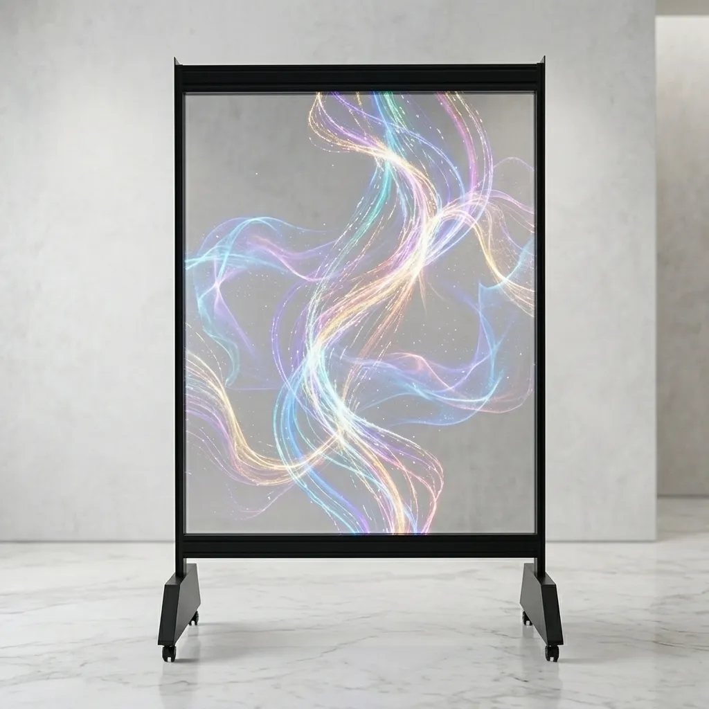 Holographic LED advertising machine