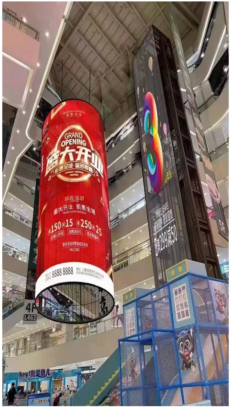 Frameless LED transparent screen module detail