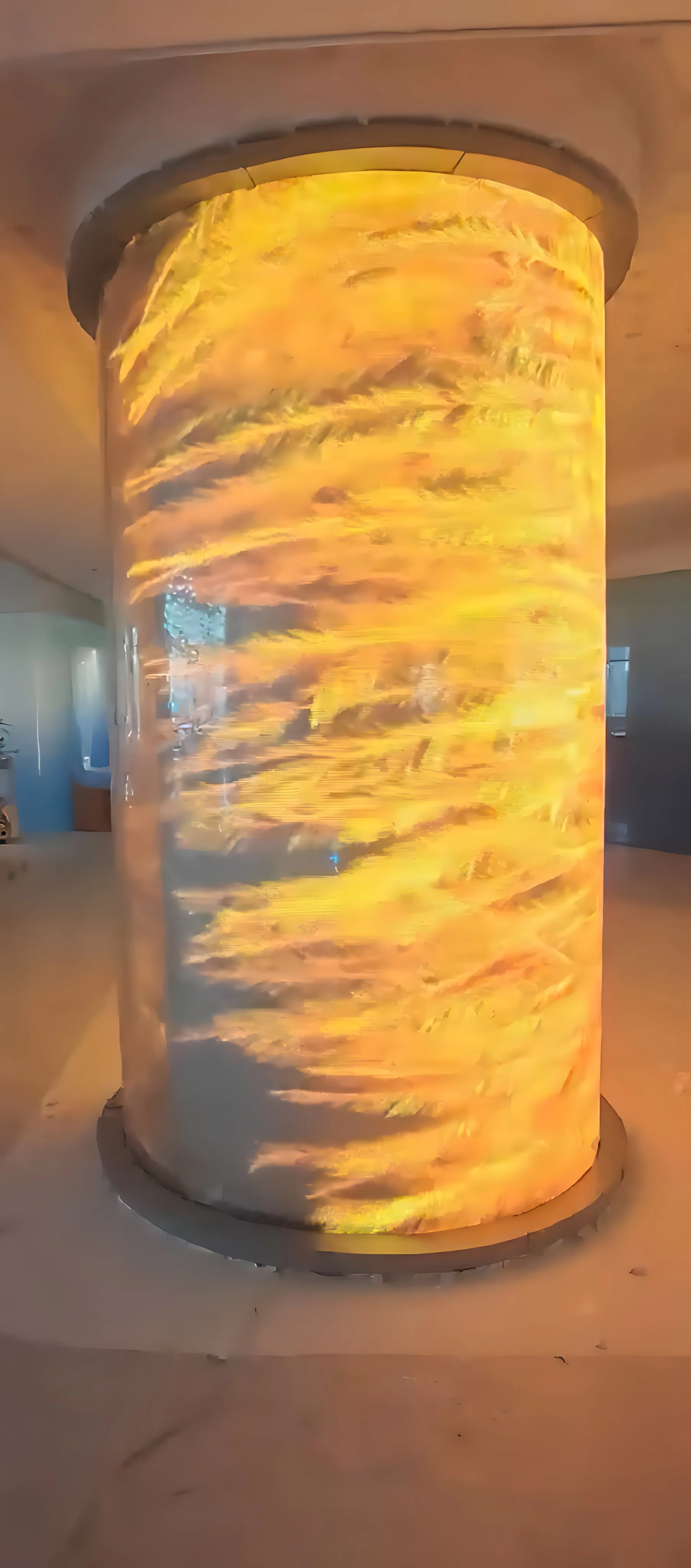 Flexible film modules installed in rows