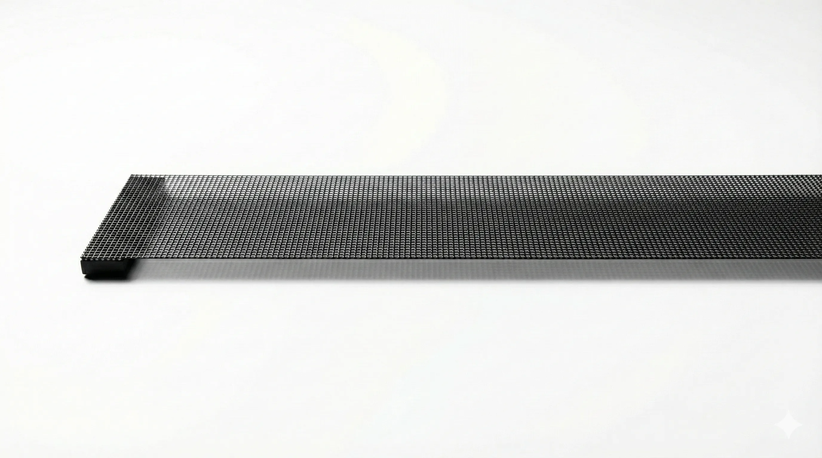 Holographic invisible LED screen module detail