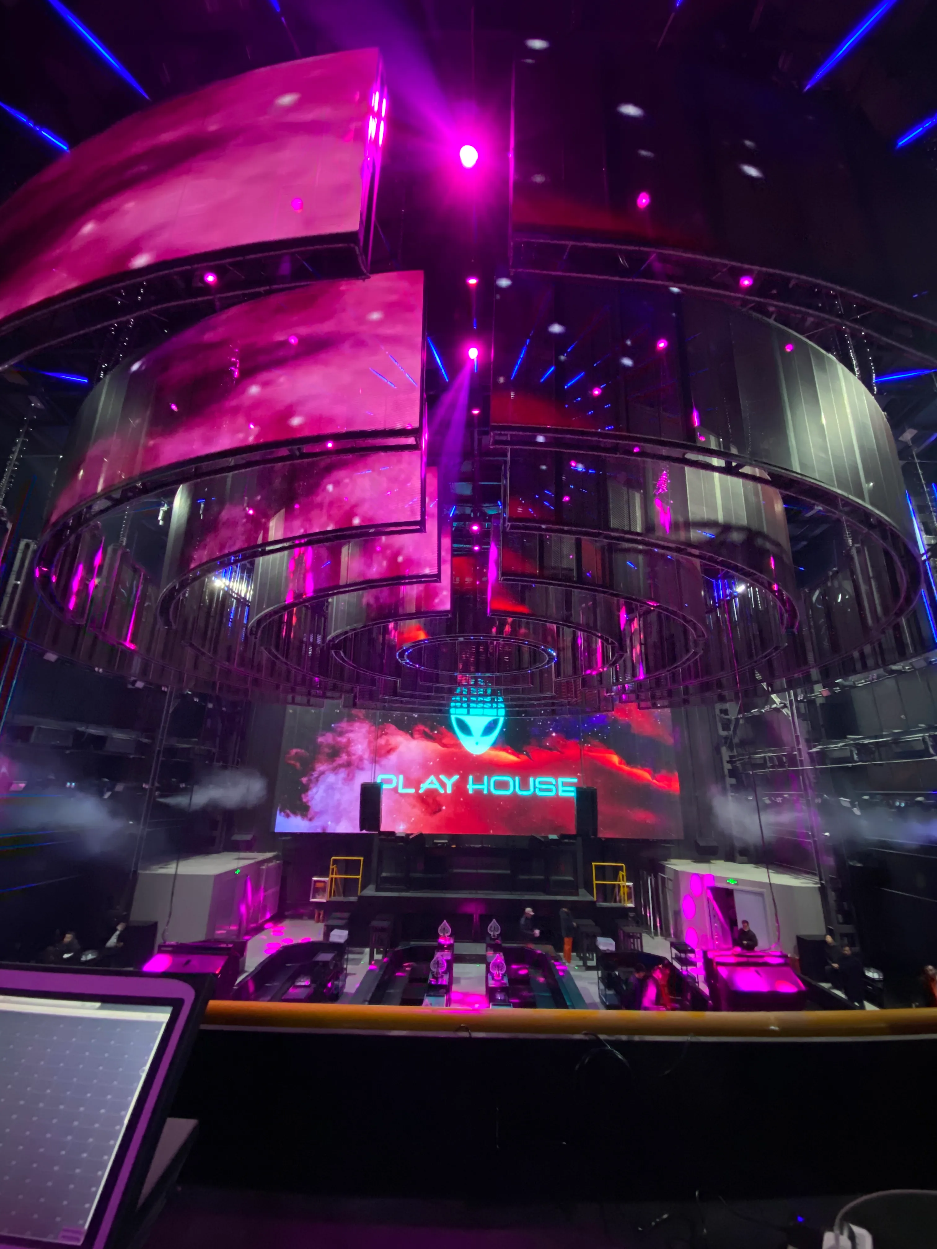 LED transparent screen project site