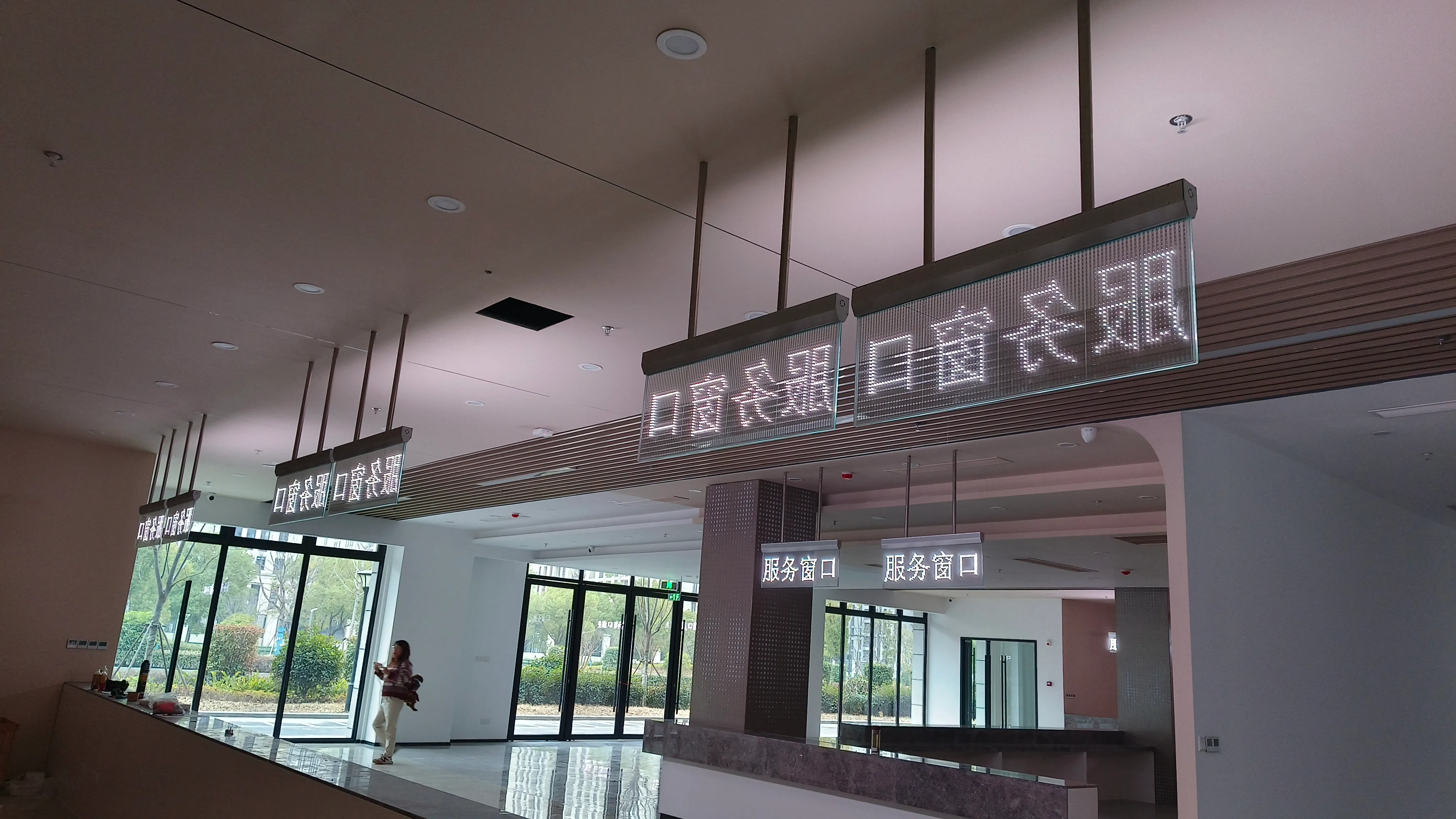 Hangzhou LED glass guardrail screen project